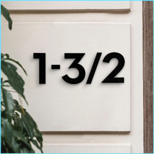 House number plaques - plaques, door