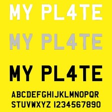 7 Numberplate letters