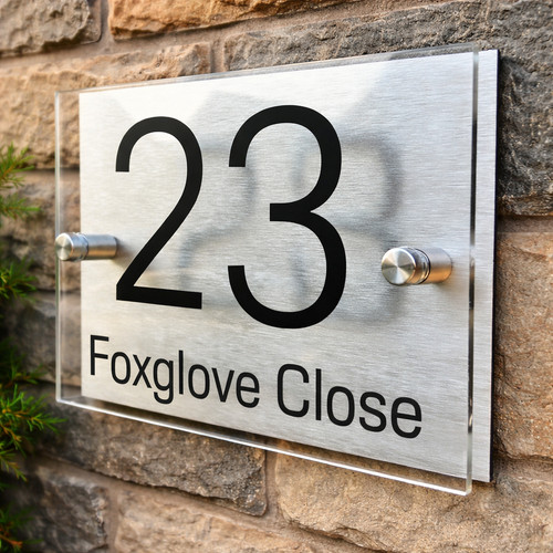 House number plaques - house,