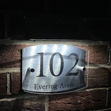 House Number Plaques Solar