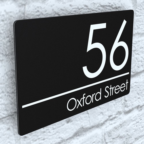 Floating house number plaques - floating,