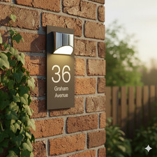 House Number Plaques Solar