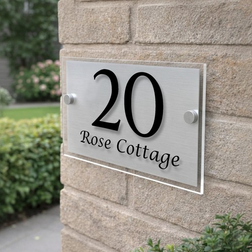Personalised door sign house - sign,