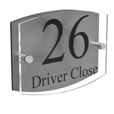 Clear Acrylic House Sign