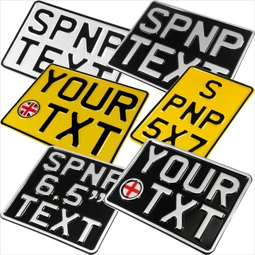 Show pressed number plates - show,