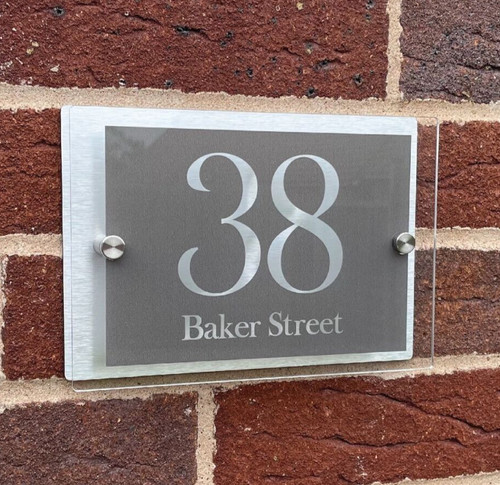 House number door sign - sign, plaques