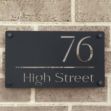 Personalise House Number Sign
