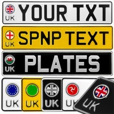 UK Pressed Number Plates