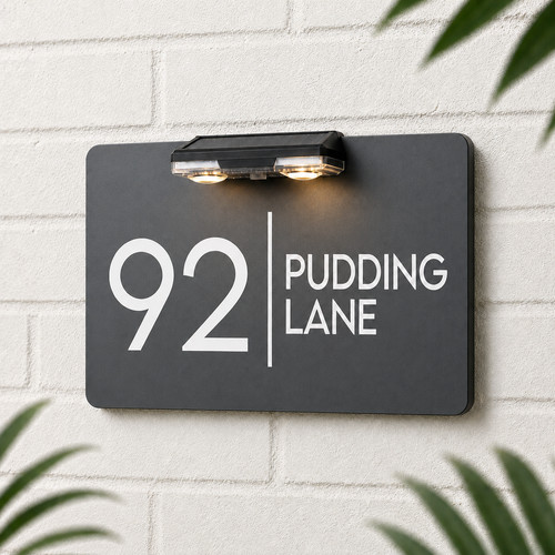 House number plaques door - house,