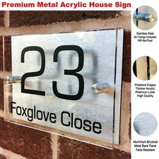 House Number Plaques Door