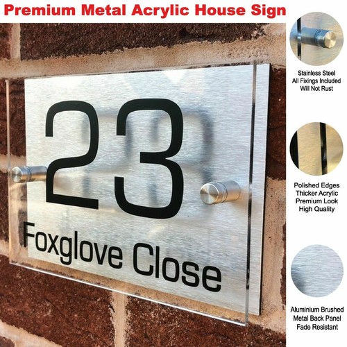 House number plaques - house,