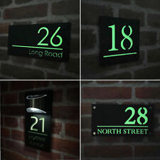 House Number Plaques Glow in