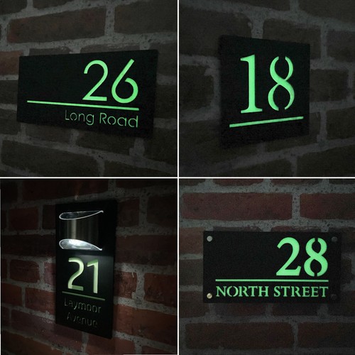 House number plaques - house,