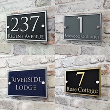 Contemporary Address Plaques