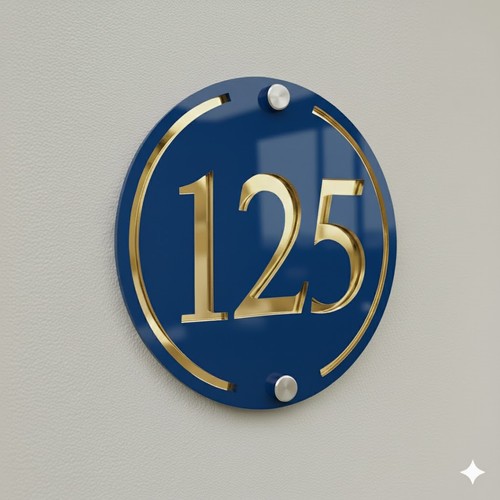 House number plaques - number,