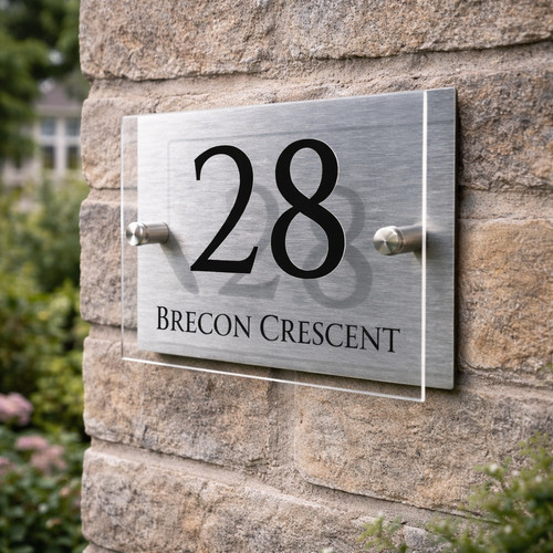 House number plaques signs - number,